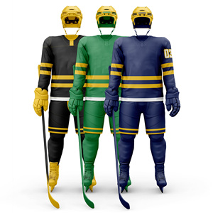 2025年カスタム特大フル長袖アイスホッケージャージー新着大人ホッケーユニフォーム昇華ホッケーウェア - Product Image 1