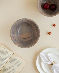 Juego Personalizable de 3 Tazones para Ensalada de Madera de Mango Ecológicos, Pintados a Mano y Aptos para Lavavajillas, Ligeros y Duraderos, Tamaños de 9, 8 y 6.5 Pulgadas - Product Image 2