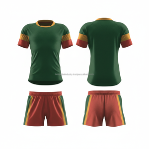 Conjunto de Uniforme de Rugby Unisex para Jóvenes y Adultos, Ligero, de Manga Corta, Diseño Personalizable con Logotipo Personalizado - Product Image 2