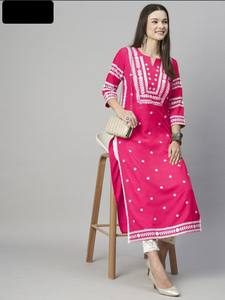 ชุดชาติพันธุ์อินเดียที่พิเศษที่สุดงานเย็บปักถักร้อยเรยอนแฟนซีคอร์ติสสําหรับชุดลําลองและรายวัน คอลเลกชันคอร์ติสคุณภาพดีที่สุด - Product Image 5