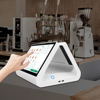Tablette tactile Android 12 pouces à double écran pour ordinateur de bureau, avec NFC, pour la commande, le point de vente, le menu, la tablette de restaurant