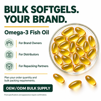 Gélules d'huile de poisson oméga-3 en vrac Greenpie, complément alimentaire EPA DHA, OEM ODM pour marque privée