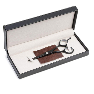 กรรไกรช่างตัดผมมืออาชีพ5นิ้วโคบอลต์สีดำญี่ปุ่นเครื่องมือความงามที่คมมากโดย eiza inds - Product Image 6