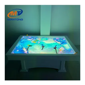 Proyektor Game interaktif meja pasir proyeksi permainan yang menghibur untuk anak-anak permainan proyeksi interaktif