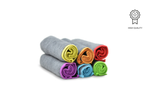 Paño de limpieza profesional de microfibra surtido, paquete de 6 piezas, paño mágico reutilizable multiusos de alta calidad, 280 gsm - 38x36 - Product Image 2