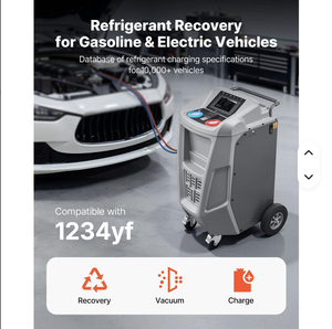 Machine de récupération de réfrigérant entièrement automatique MEHTAB pour réparation automobile, écran tactile 7 pouces, précision 98,5 %, videur de climatisation pour 1234yf - Product Image 6