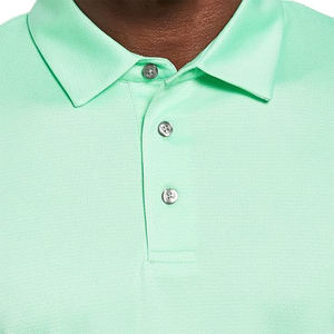 Camiseta Polo de Golf de manga corta con logotipo personalizado para hombre, camiseta de deportes al aire libre transpirable fresca de verano de secado rápido oscuro de alta calidad - Product Image 4