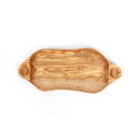 Plateau de service ovale en bois artisanal, écologique, bohème, grand format, sans BPA, motif personnalisé, pour les fêtes