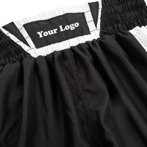 Offre Spéciale short de boxe en polyester pour hommes décontracté taille élastique vêtements de sport avec taille moyenne coupe ample - Product Image 3