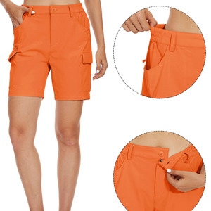 Cómodos pantalones cortos Cargo de secado rápido clásico verano diario Casual moda Color sólido pantalones cortos transpirables para mujeres - Product Image 6