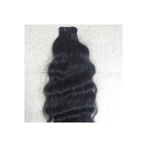 ผมต่อคุณภาพสูงจากวัดอินเดียใต้ แบบ Double Weft Virgin Remy เนื้อนุ่มเป็นธรรมชาติ ไม่ผ่านการแปรรูป ส่งออกโดยตรงเป็นชุด - Product Image 1