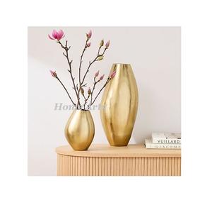 กระถางดอกไม้เหล็กสีทองแจกันทรงสูงปรับขนาดได้ - Product Image 1