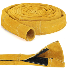 Manchon de câble de torche de soudage TIG, résistant aux flammes, en cuir, avec coutures en Kevlar, manchons de soudage jaunes pour câbles MIG/plasma - Product Image 5