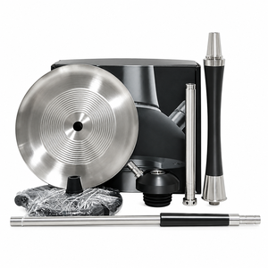 Ensemble de salon décoratif moderne en acier inoxydable noir et blanc, présentoir compact en métal avec boîte cadeau pour hôtel, bar, OEM - Product Image 6