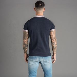 Polo personalizado al por mayor para hombre, Camiseta holgada antiarrugas de manga corta, Jersey estampado con bolsillos de patrón sólido, barato, personalizado en blanco - Product Image 5