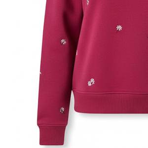 Wholesale Custom Printed Logo Red Casual <b>Zipper</b> Women's <b>Sweatshirts</b> Warm Winter Highstreet Breathable Women <b>Sweatshirts</b> Outwears - Product Image 5