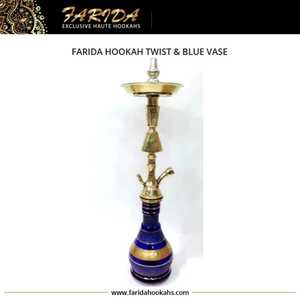 Narguilé chicha en laiton massif de style égyptien, nouveau design, vente en gros, avec finition laquée de luxe - Product Image 4