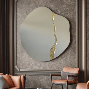 Espejo de Pared Moderno de Alta Demanda en el Último Estilo Decorativo para el Hogar, Sala de Estar, Hotel, Pasillo, Espejo de Pared de Metal para Colgar - Product Image 2