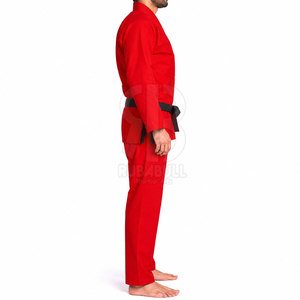 Uniformes de Karate Transpirables de Algodón 100% de Alta Calidad, Hechos a Medida, con Logotipo Frontal, para Hombres Adultos, a Bajo Precio - Product Image 4
