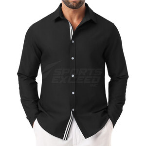 Venta al por mayor Camiseta para los hombres Casual moda algodón Jeans camisa ropa de calle logotipo personalizado Jeans camisa - Product Image 4