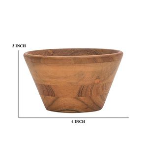Bol de service rond en bois 100 % naturel pour plats et assiettes, pour la maison ou la restauration, vaisselle, bol en bois pour la maison - Product Image 3