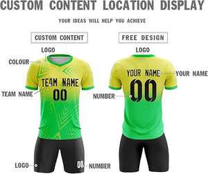 Maillots de football personnalisés imprimés par sublimation, service OEM, ensembles respirants, uniformes scolaires et universitaires personnalisés, conception de maquette gratuite - Product Image 3