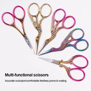 Haute qualité Style rétro cuticule manucure pédicure ciseaux à ongles dégradé grue en forme de sourcils cils ciseaux outil de beauté - Product Image 5