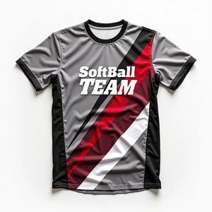 Maillots de basket-ball de football de softball de pêche sublimés personnalisés pour hommes col rond 100% respirant coupe douce sensation de confort - Product Image 3