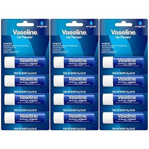 Vaseline Lip Therapy Original, Paquete de 12 Bálsamos Labiales Hidratantes para Labios Muy Secos, 0.16 Oz Cada Uno - Product Image 5