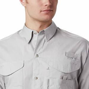 Camisa informal de estilo Safari para hombre de algodón 100%, ropa a granel de otoño, ropa mixta, fardo de manga corta, camisa de gran tamaño para exteriores de Color sólido - Product Image 5