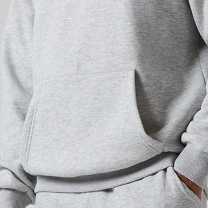 Conjunto Deportivo de Invierno con Capucha, Estampado Informal, 100% Algodón, Chaqueta y Pantalones Cálidos y Transpirables, Diseño 2 en 1, Logotipo Personalizado, OEM, Venta al Por Mayor - Product Image 4