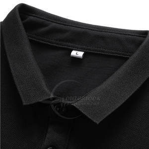 Nuevo estilo para hombre para camiseta Polo 100% algodón tela transpirable hecha en Pakistán venta al por mayor camisetas de patrón sólido de moda - Product Image 2