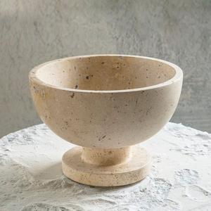 Handcrafted Dark Green <b>Marble</b> Bowl Natural Stone Decorative Bowl for Dining <b>Table</b> Centerpiece <b>Console</b> Shelf Luxury Home Decor - Product Image 5