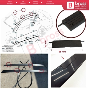 ฝาครอบช่องใส่แร็คหลังคา BSR555 ขนาด 96 มม.*30 มม. สำหรับรถยนต์ E Class W212 S212 รุ่น A2126902982 - Product Image 5