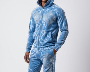 Chándal Informal Ligero y Transpirable con Capucha para Hombre, con Pedrería, Totalmente Personalizado, Nueva Moda, Precio de Primera Calidad - Product Image 5