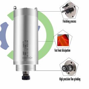 CNC LY Großhandel Günstiger 1,5kW Spindelmotor 18000U/min Wassergekühlter Spindelmotor für Holzbearbeitung - Product Image 2