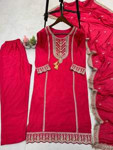 ชุดผ้า Chinonsuit แท้สำหรับผู้หญิงคอลเลคชั่นแฟชั่นงานปักลวดลายพร้อมลายเส้น - Product Image 4