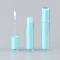 Tube de brillant à lèvres personnalisé de 3 ml, conteneur cosmétique vide avec applicateur floqué, bouchon à vis anti-fuite pour OEM ODM