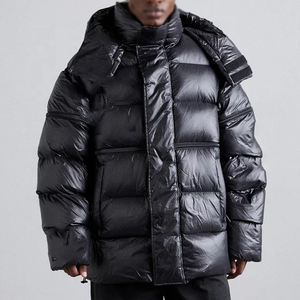 Chaqueta para Hombre, Ropa de Invierno, Chaqueta Acolchada con Superficie Lisa y Estructura Relajada, Selección de Chaquetas para Hombre - Product Image 3