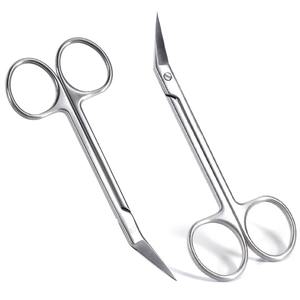 Micro Tijeras de Acero Inoxidable con Cuchilla Curva en Ángulo, Tijeras Quirúrgicas Afiladas, Fuente de Alimentación Manual, Agarre Ergonómico, CE - Product Image 4