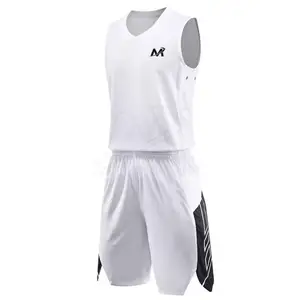 Más tamaño superventas hombres moda uniforme de baloncesto conjunto de calidad superior impresión por sublimación uniforme de baloncesto