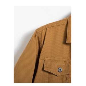 Veste en jean rétro style américain décontracté à manches longues pour hommes Veste en jean solide - Product Image 3