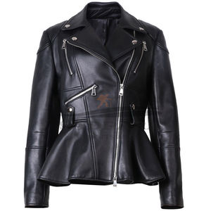 Increíble ropa de calle Chaquetas de moda para mujer Ropa de cuero Tallas grandes Estilo de moda Abrigo de lona para uso diario - Product Image 1