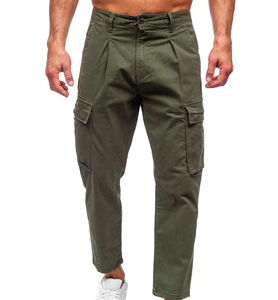 Pantalon cargo tactique de sport pour homme, coupe droite, tissé, extensible 4 directions, séchage rapide, taille élastique, avec poches, idéal pour la randonnée et le golf - Product Image 5