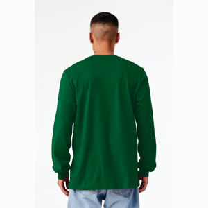 Kelly Classic Crew Neck Unisex Camiseta de manga larga: 100% Airlume algodón peinado, 4,2 oz, 32 Single Jersey Fabric - Product Image 3