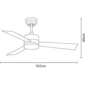 พัดลมเพดาน Bel Air Home-kilim-มอเตอร์ DC และไฟ LED 20W-6ความเร็วลมและ3อุณหภูมิแสง-รวมรีโมทคอนโทรล - Product Image 4