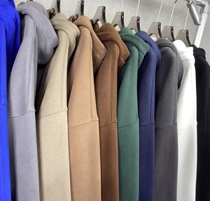 Sudaderas con capucha térmicas de algodón de peso pesado para el invierno, personalizable para hombres y mujeres Sudadera con capucha, 280-520 GSM - Product Image 2