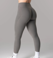 Collants de sport personnalisés fabriqués au Bangladesh, respirants, nylon, spandex, scrunch caché, gym, fitness, leggings pour femmes