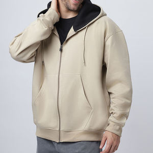 เสื้อฮู้ดกีฬาสำหรับผู้ชายผ้าฝ้าย100% กันลมเป็นมิตรกับสิ่งแวดล้อมเสื้อฮู้ดกีฬาสไตล์ใหม่ปี2025 - Product Image 3