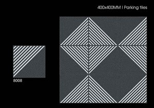 Azulejos vitrificados de estacionamiento resistentes antideslizantes Azulejos de porcelana para pisos al aire libre en 300x300 MM / 400x400 MM / 500x500 MM - Product Image 6
